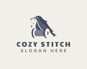 Bird Thread Sewing logo design