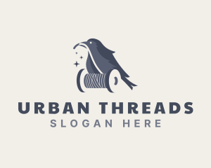 Bird Thread Sewing logo design