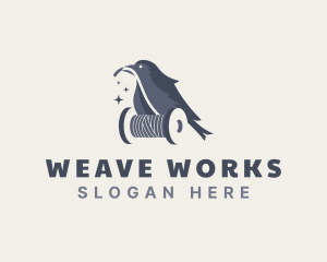 Bird Thread Sewing logo design