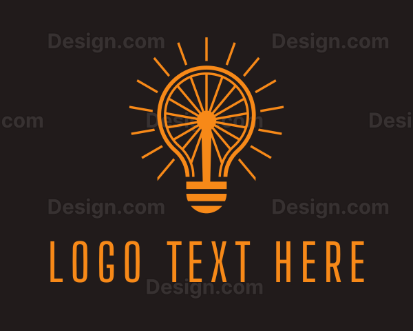 Electrical Light Bulb Logo