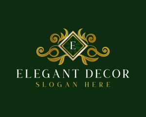 Elegant Floral Crest logo design