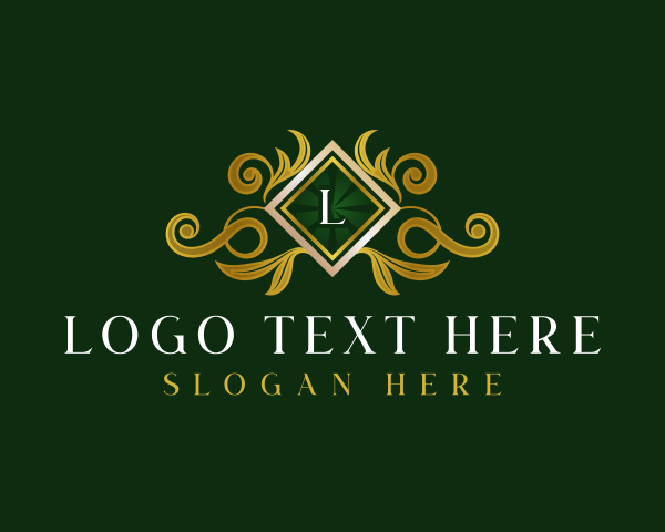 Elegant Floral Crest logo