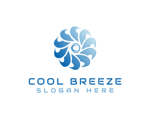 HVAC Cooling Fan logo design