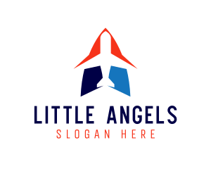 Shipping Logistics Airplane Logo