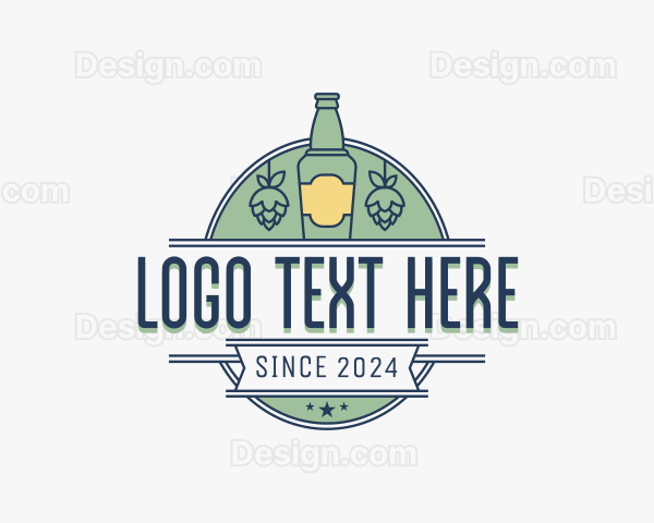 Beer Bottle Bar Logo