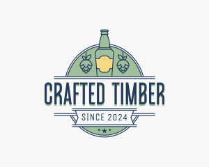 Beer Bottle Bar Logo