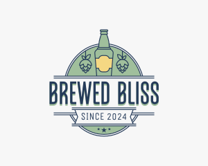 Beer Bottle Bar logo design