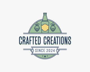 Beer Bottle Bar logo design