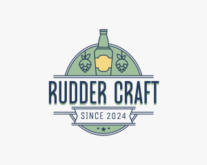 Beer Bottle Bar logo design