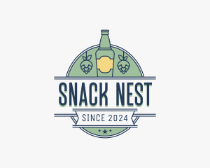 Beer Bottle Bar logo design