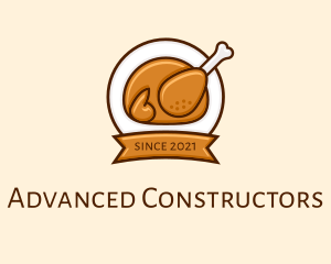 Rotisserie Roast Chicken BBQ logo design