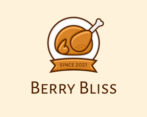 Rotisserie Roast Chicken BBQ logo design