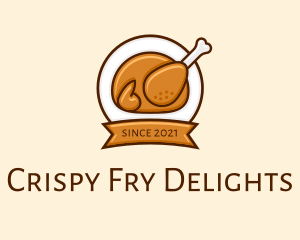 Rotisserie Roast Chicken BBQ logo design