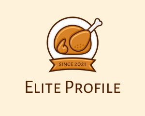 Rotisserie Roast Chicken BBQ logo design