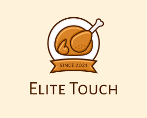 Rotisserie Roast Chicken BBQ logo design