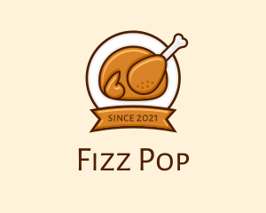 Rotisserie Roast Chicken BBQ logo design