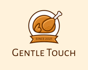 Rotisserie Roast Chicken BBQ logo design