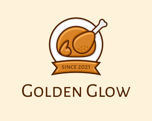 Rotisserie Roast Chicken BBQ logo design