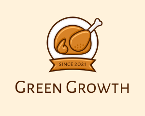 Rotisserie Roast Chicken BBQ logo design