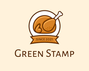 Rotisserie Roast Chicken BBQ logo design