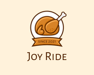 Rotisserie Roast Chicken BBQ logo design