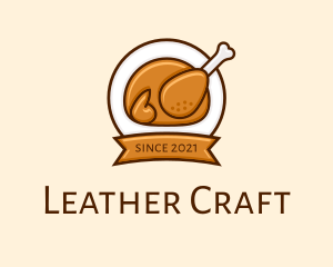 Rotisserie Roast Chicken BBQ logo design