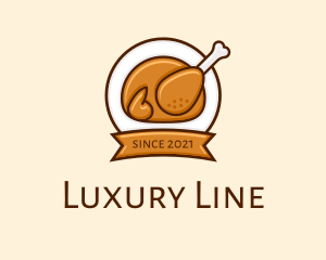 Rotisserie Roast Chicken BBQ logo design