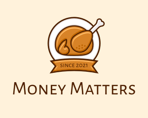 Rotisserie Roast Chicken BBQ logo design