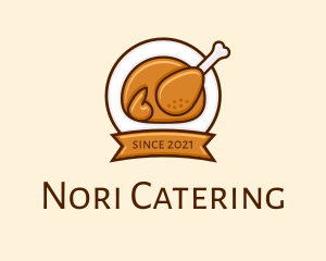 Rotisserie Roast Chicken BBQ logo design