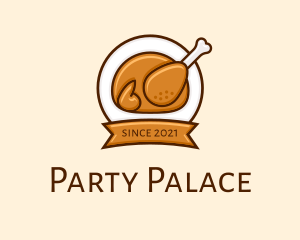 Rotisserie Roast Chicken BBQ logo design