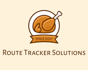 Rotisserie Roast Chicken BBQ logo design