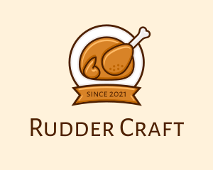 Rotisserie Roast Chicken BBQ logo design