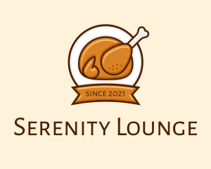 Rotisserie Roast Chicken BBQ logo design