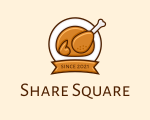 Rotisserie Roast Chicken BBQ logo design