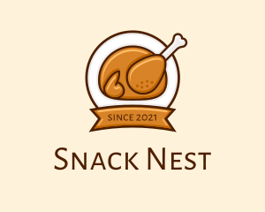 Rotisserie Roast Chicken BBQ logo design