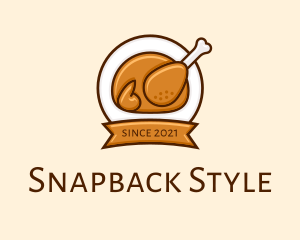 Rotisserie Roast Chicken BBQ logo design