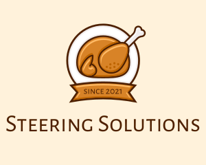 Rotisserie Roast Chicken BBQ logo design