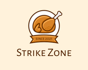 Rotisserie Roast Chicken BBQ logo design