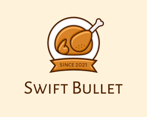 Rotisserie Roast Chicken BBQ logo design