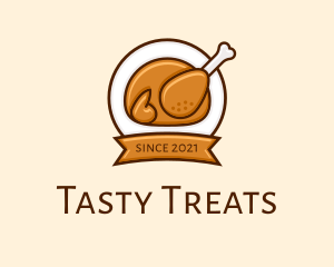 Rotisserie Roast Chicken BBQ logo design