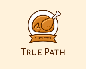 Rotisserie Roast Chicken BBQ logo design