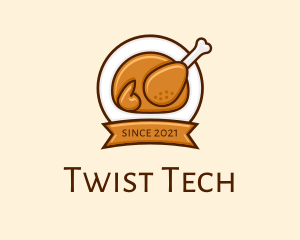 Rotisserie Roast Chicken BBQ logo design