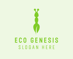 Eco Leaf Ant logo design