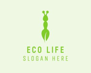 Eco Leaf Ant logo design