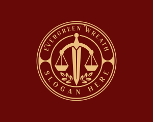 Sword Judicial Court logo design