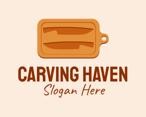 Carved Chopping Board logo design