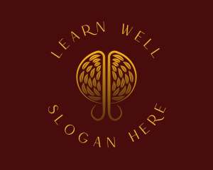 Gold Wellness Tree logo design