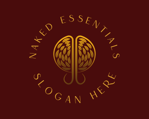 Gold Wellness Tree logo design