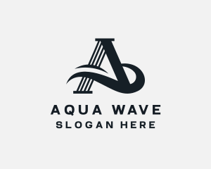 Swoosh Wave Resort  logo design