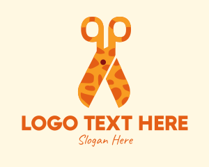 Giraffe Pattern Scissors  logo